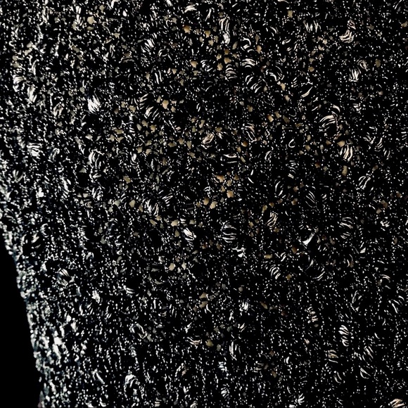 Club Monaco Boucle Sweater Womens SZ Large Wool Blend Long Sleeve VNeck Metallic - Picture 6 of 12